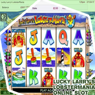 Larry the lobster slot machine